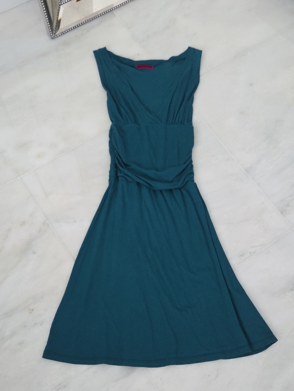 Anthropologie "Velvet" Teal Sleeveless Dress Excellent Condition!!